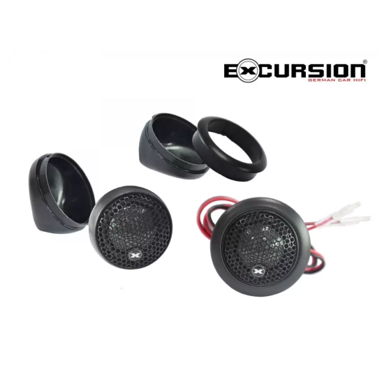 Excursion SHX-5C 2-drożny samochodowy zestaw głośnikowy: 2 woofery 130mm, 2 tweetery 25mm, 2 zwrotnice - 3ohm, 75/200W, 91dB, 55-21000Hz, głębokość 57